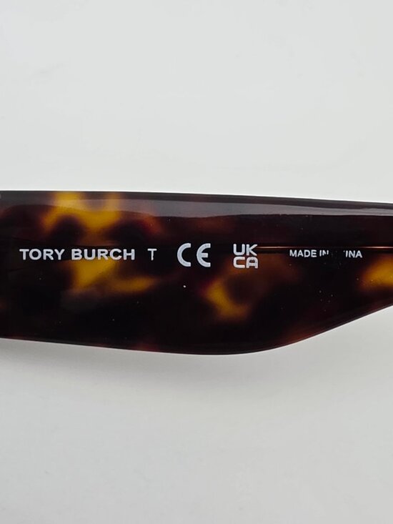 Tory Burch TY7180U Dark Tortoise Frame Brown Lens Oversized Cat Eye Sunglasses main image 13